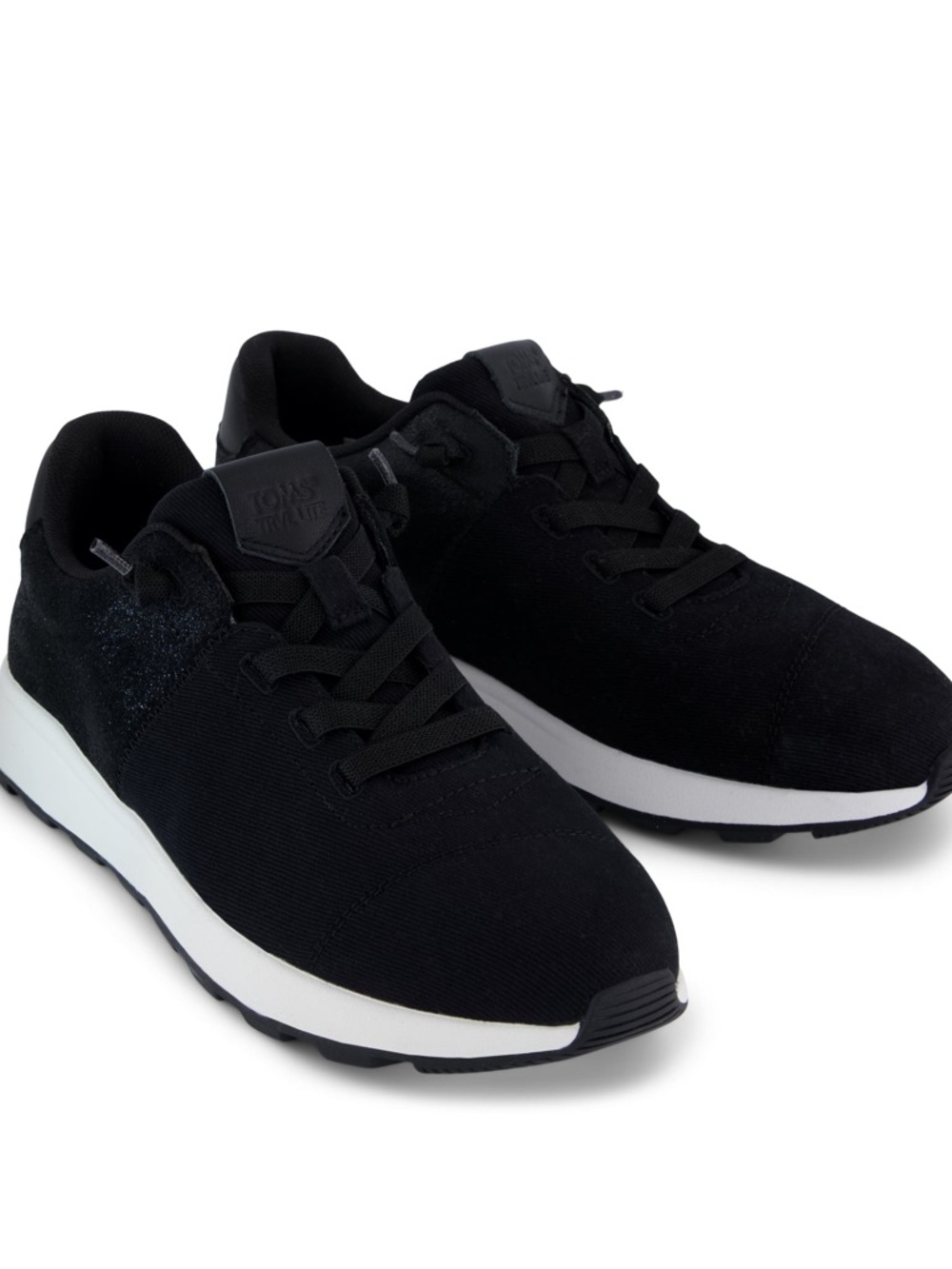 TOMS Women’s Trvl Lite Retro Black Metallic/Suede/Vintage Twill Sneakers